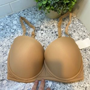 Essential Bodywear nude tan underwire push up bra New size 34F or 34DDD